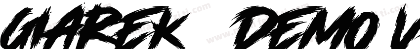 Giarek   Demo Version Regular字体转换